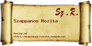 Szappanos Rozita névjegykártya